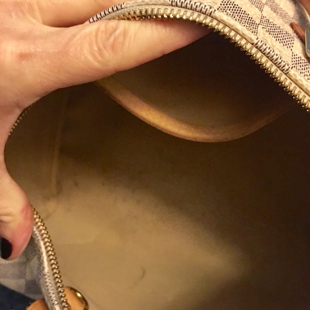 Authentic Louis Vuitton Speedy 30 Damier Azure Bag - Picture 7 of 8